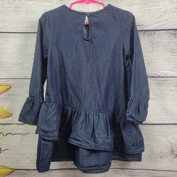 Crazy 8 Blue Ruffle Dress Size 3T - Picture 7 of 7